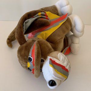 Vintage 1991 Tonka Pooch Patrol Puppy Dog w/ Cape Brown Stuffed Animal Plush Toy